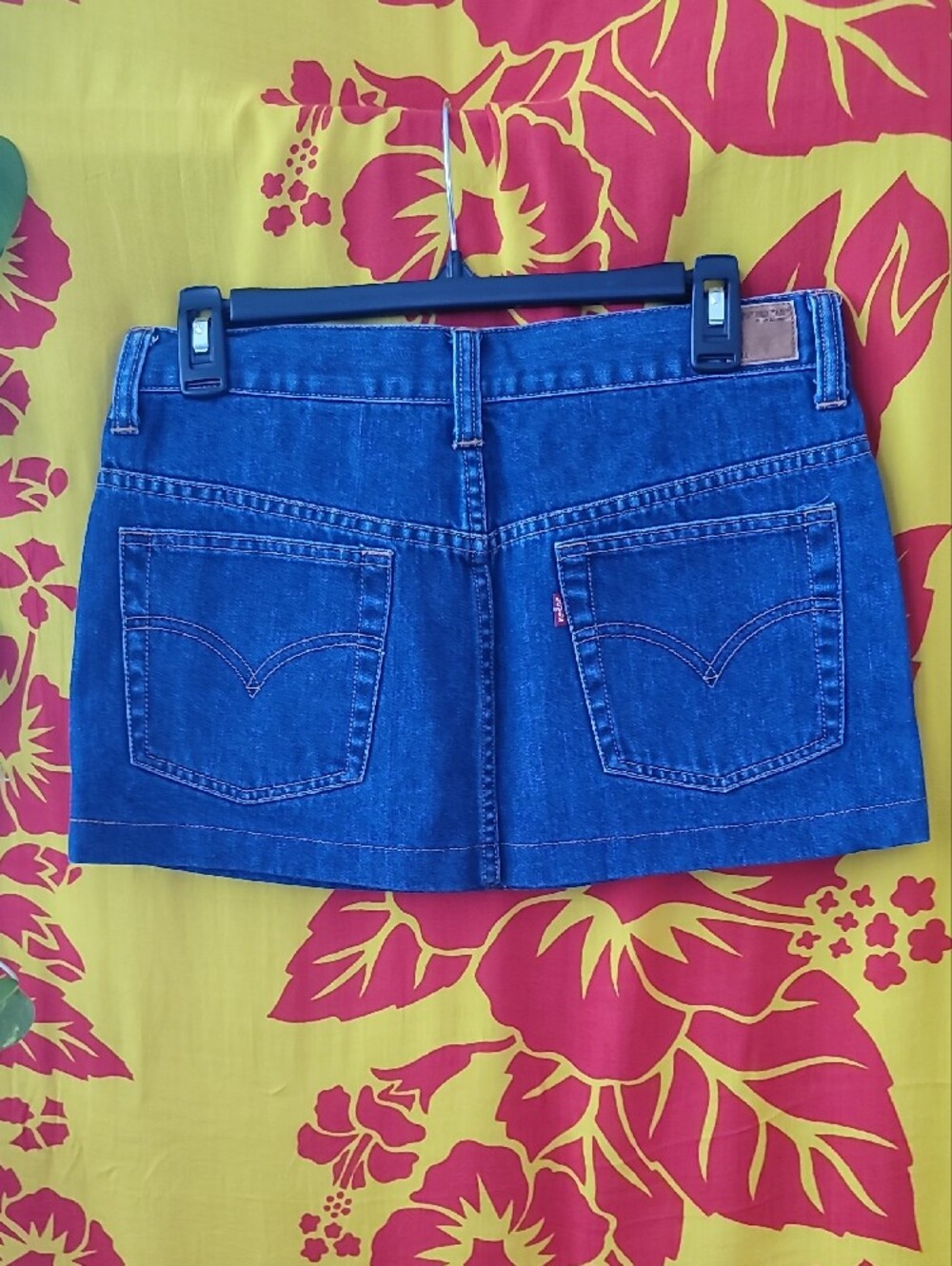 Levi's Fun Ready Dark Blue Denim Mini Skirt - Picture 5 of 11